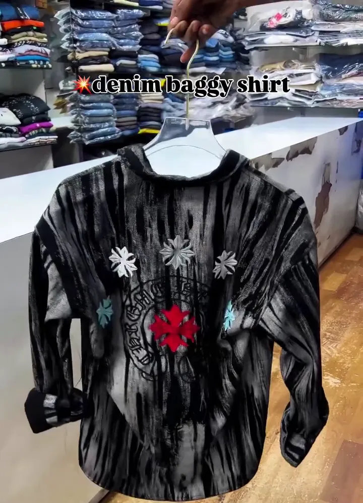 Men’s Premium Multicolour Artistic Textured Shirt - Image 5