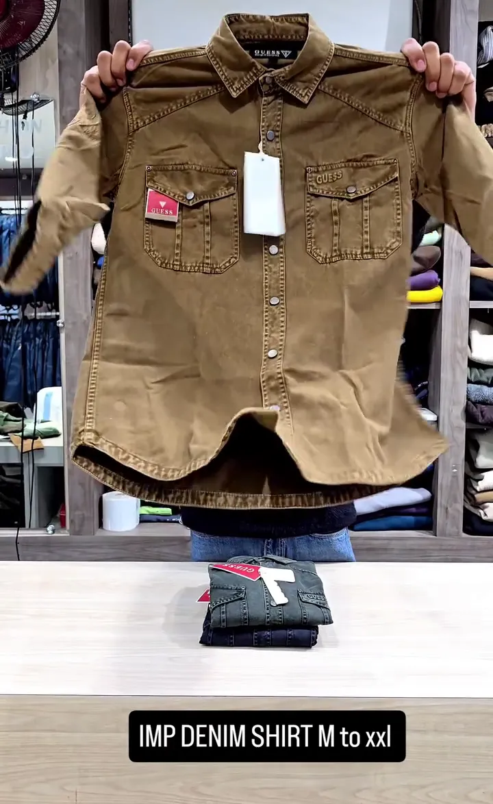 Slim Fit Opaque Pure Cotton Casual Shirt Brown - Image 5