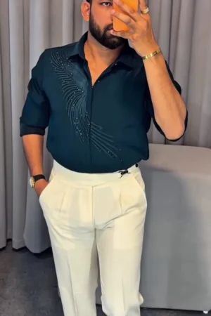 Men Slim Fit Formal Shirt